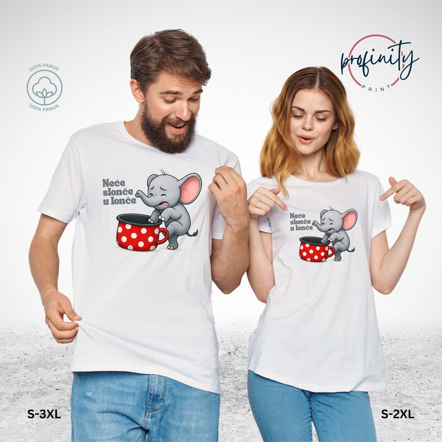 Neće slonče u lonče - majica