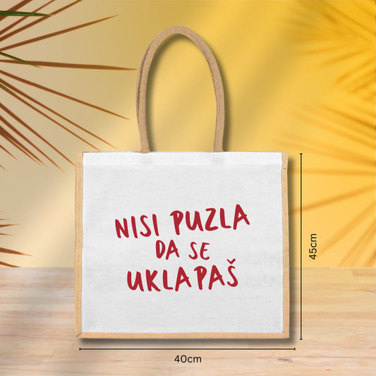 Nisi puzla da se uklapaš - Torba za plažu M01
