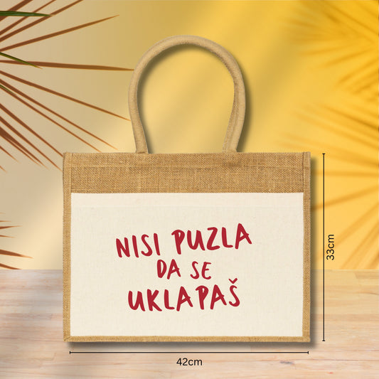 Nisi puzla da se uklapaš - Torba za plažu M02