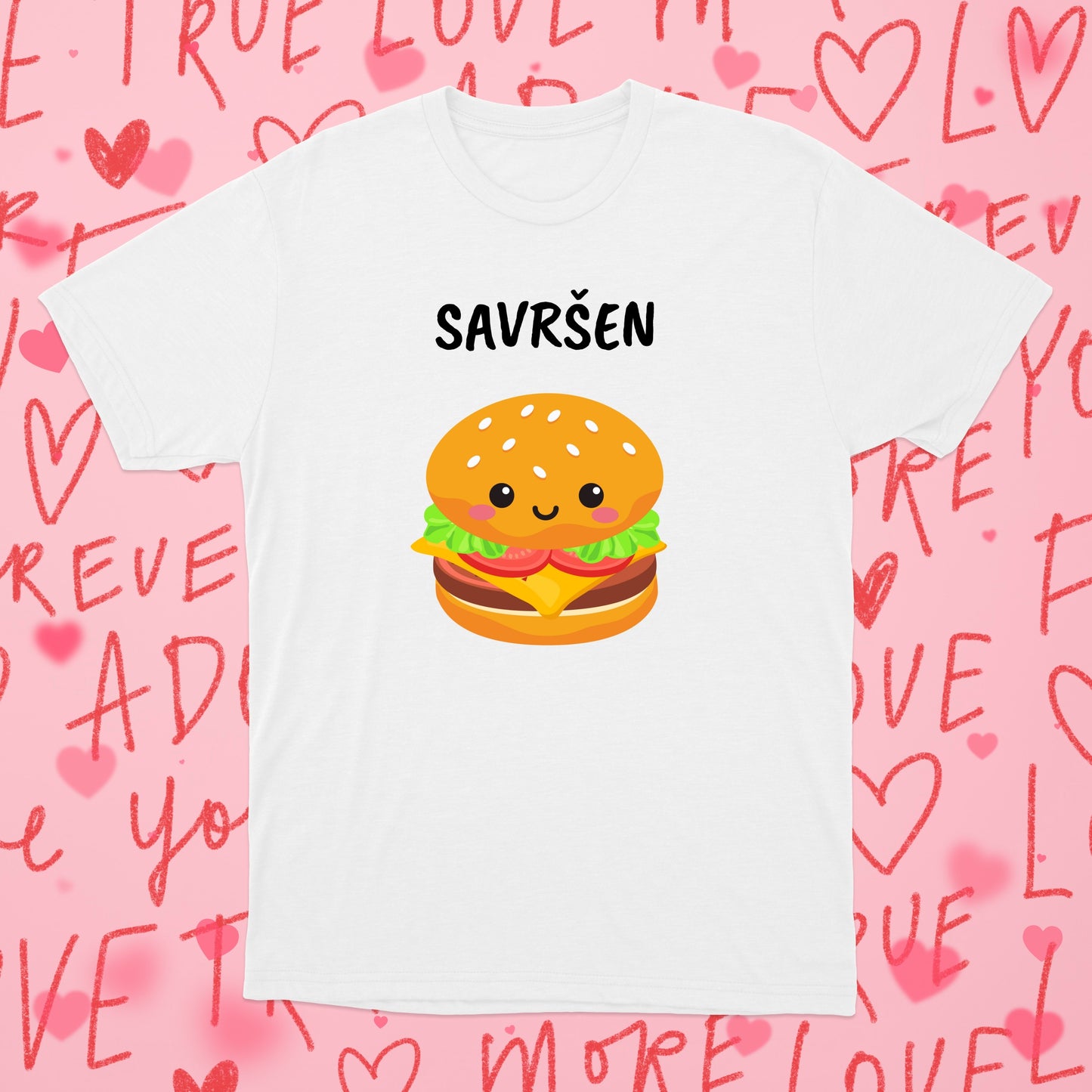 Savršen Par Burger&Pomfrit - Komplet majice za parove