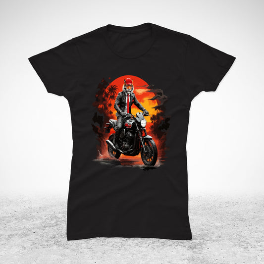 Tigar na motoru - majica