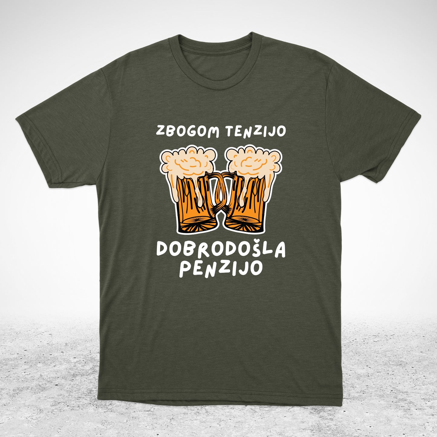 Zbogom tenzijo, dobrodošla penzijo - majica