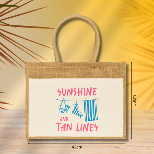 Sunshine and tan lines - Torba za plažu M02
