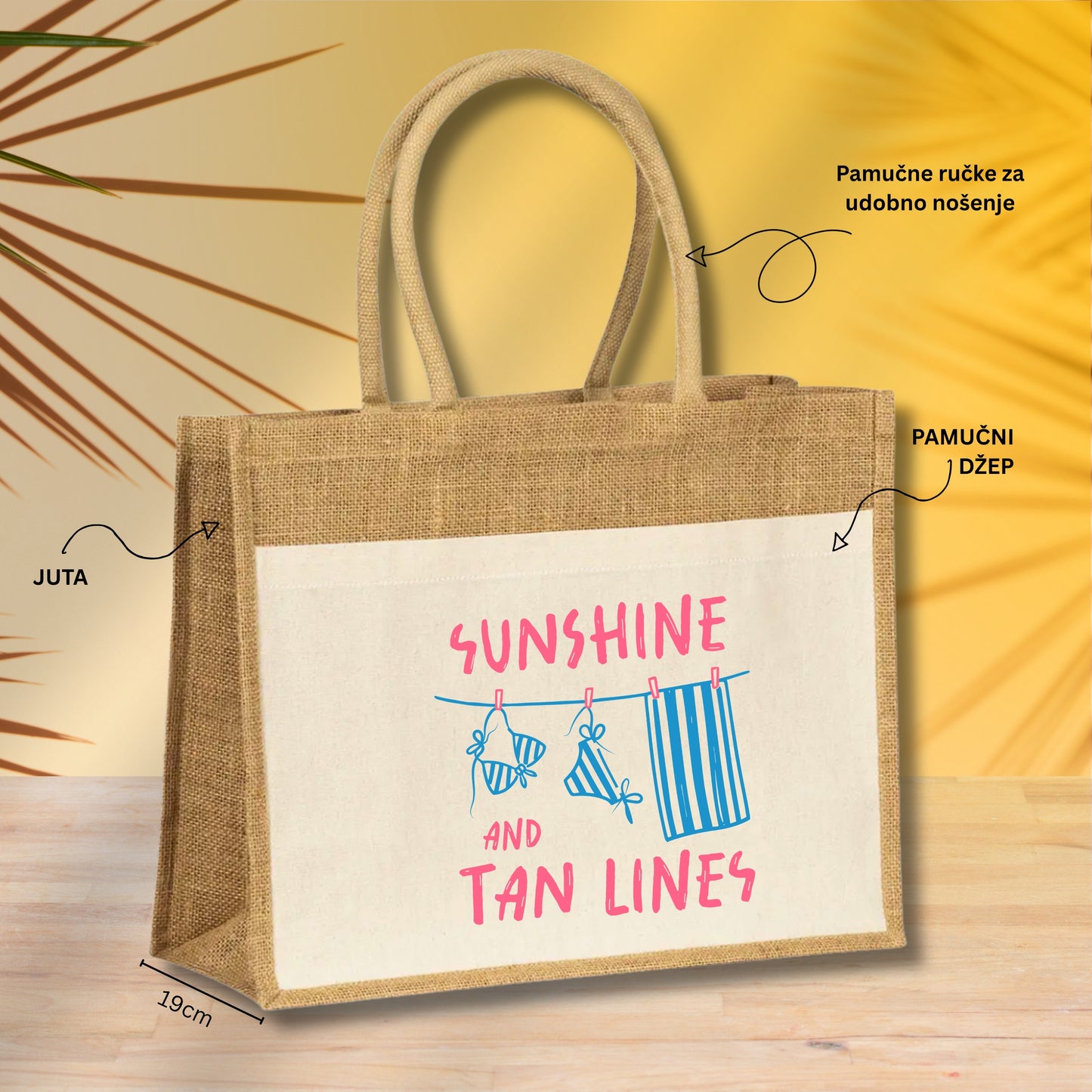 Sunshine and tan lines - Torba za plažu M02