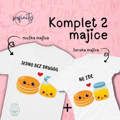 Palačinka&Džem - Komplet majice za parove