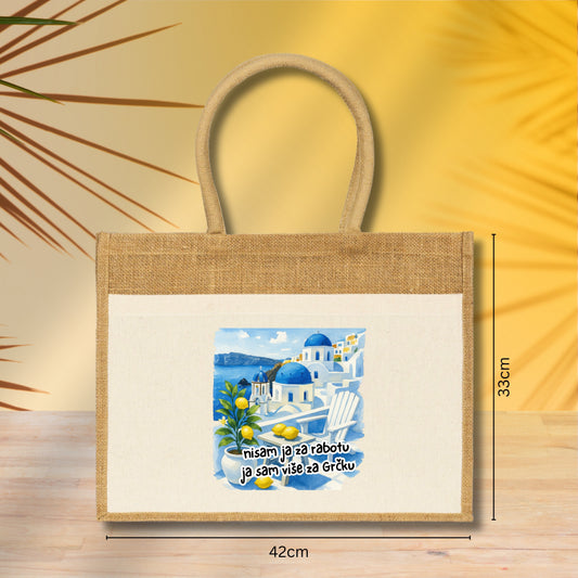 Nisam ja za rabotu - Torba za plažu M02