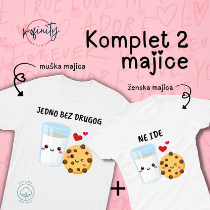 Mleko&Keks - Komplet majice za parove