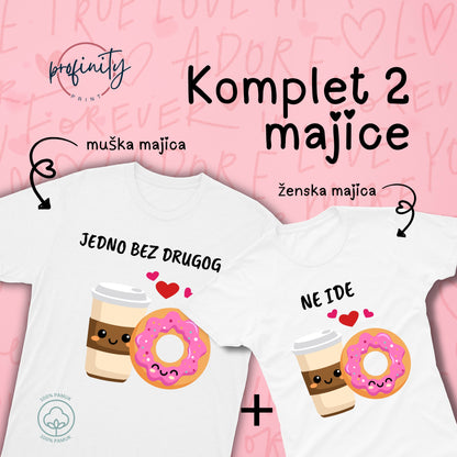 Kafa&Krofna - Komplet majice za parove