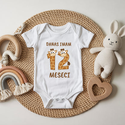 Danas imam - žirafa dečiji bodić