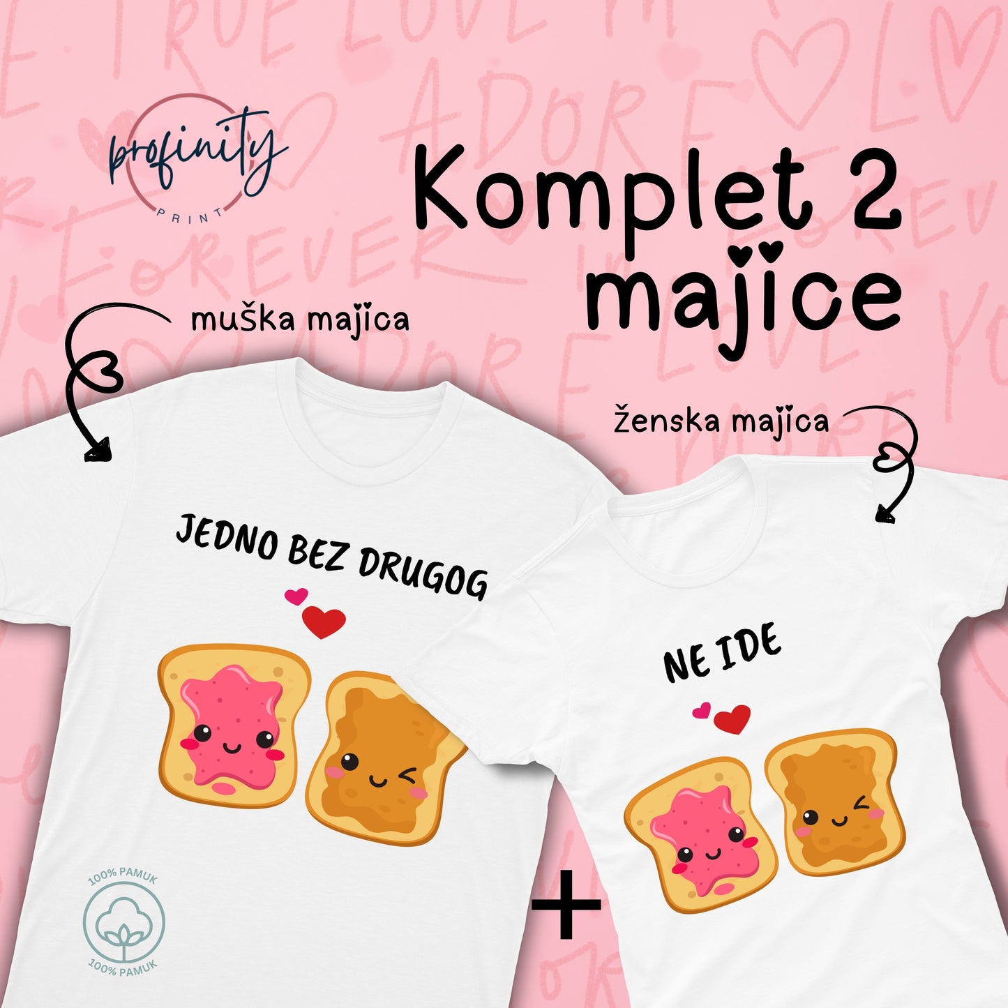Puter&Džem - Komplet majice za parove