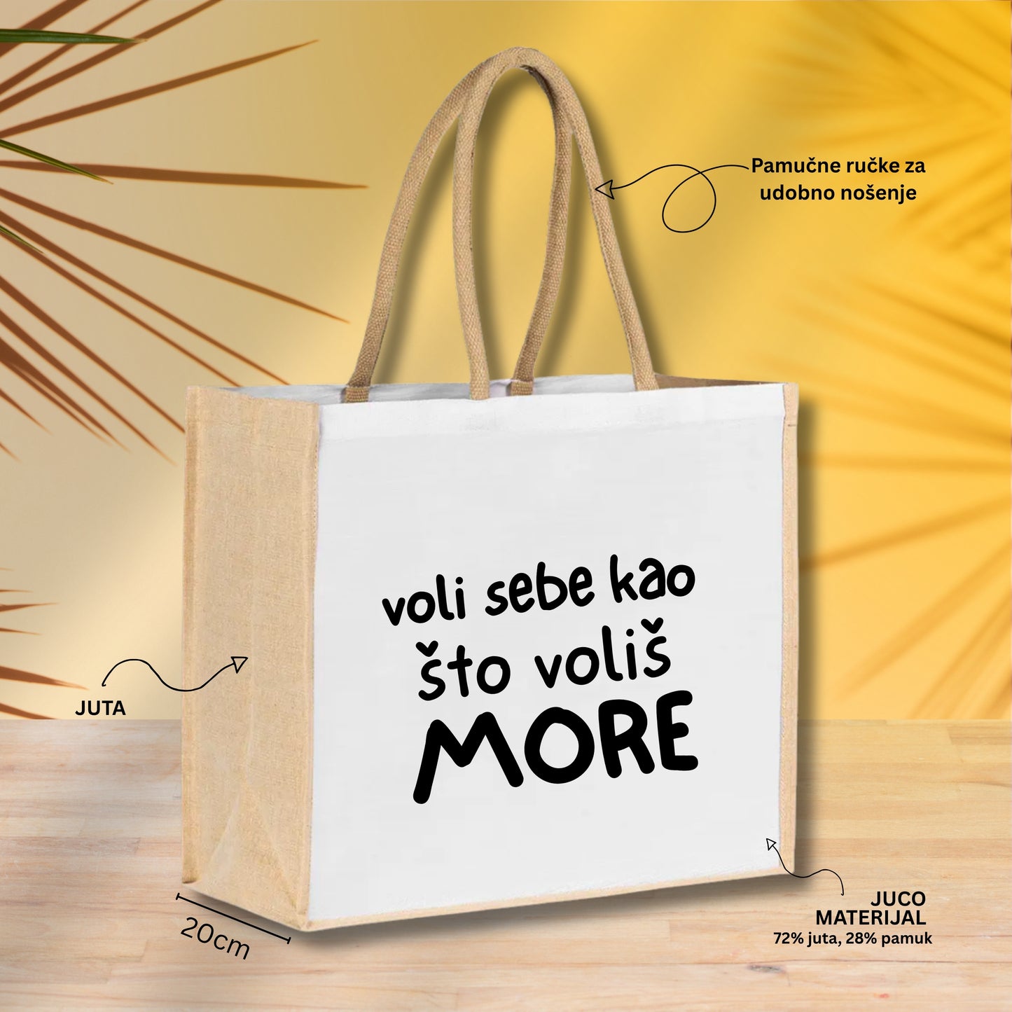 Voli sebe - Torba za plažu M01