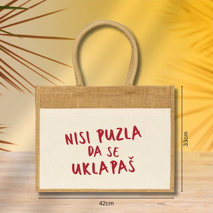 Nisi puzla da se uklapaš - Torba za plažu M02