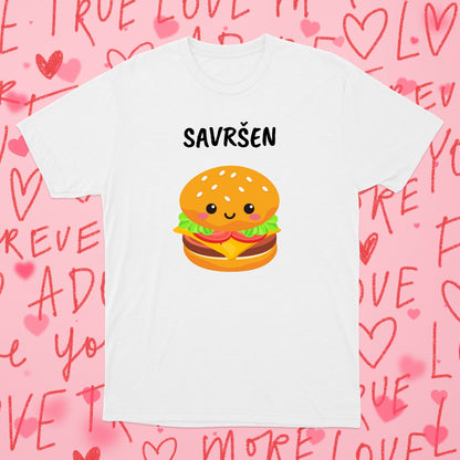 Savršen Par Burger&Pomfrit - Komplet majice za parove
