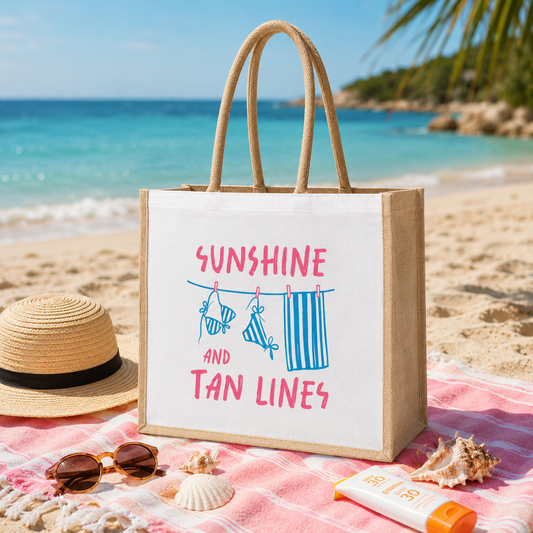 Sunshine and tan lines - Torba za plažu M01