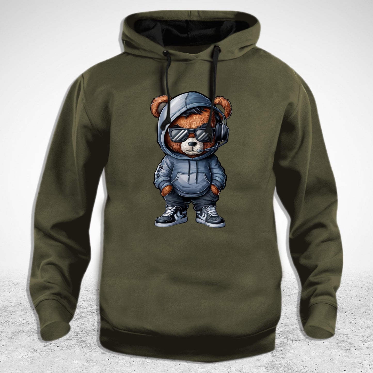 Blue Hoodie - duks