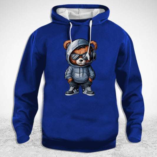 Blue Hoodie - duks