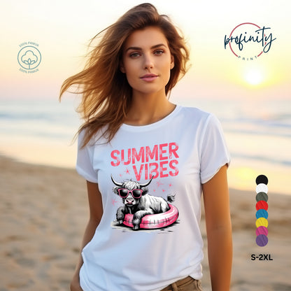 Summer Vibes Cow - majica